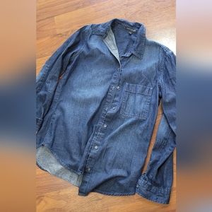 Banana Republic Denim Long Sleeve Blouse